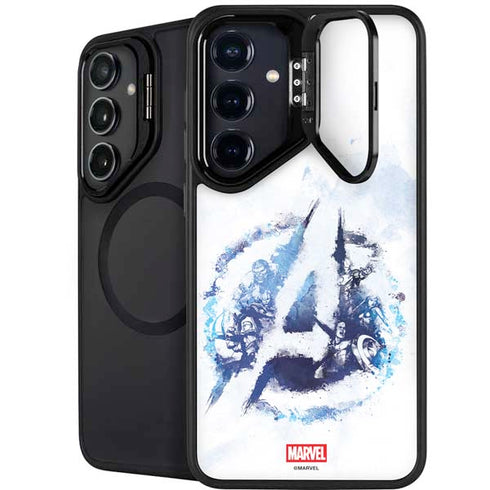 Marvel Avengers Blue Logo Galaxy S25 Kickstand Case